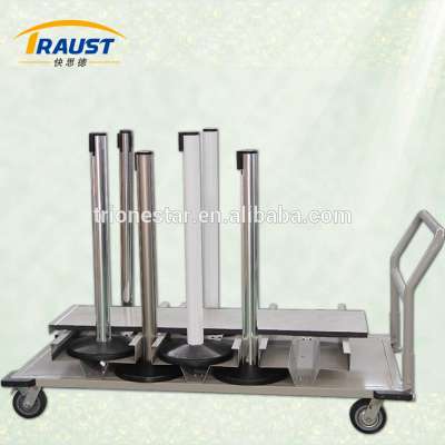 posts delivery trolley/ stanchion transporter cart for poles barrier