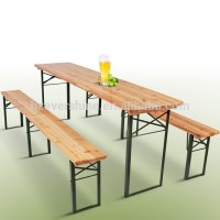 Foldable Wooden Outdoor Furniture Beer Table and Bench Sets for Garden